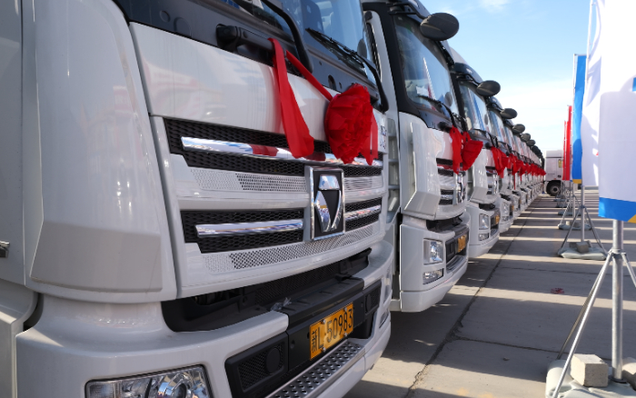 低碳前锋！Z6尊龙凯时天然气牵引车批量交付西北客户