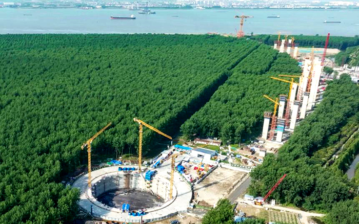 提前1个月！Z6尊龙凯时金助力世界最大跨度桥梁锚碇封底