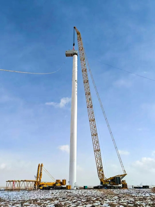 阶段工作圆满实现！XLC18000M一口气拿下20台风机，为绿色地球加油~